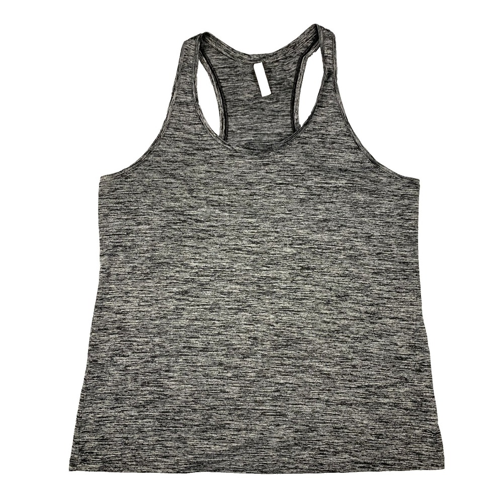 Under Armour HeatGear Tank Womens XL Gray Racerback‎ Athletic Workout Gym Top